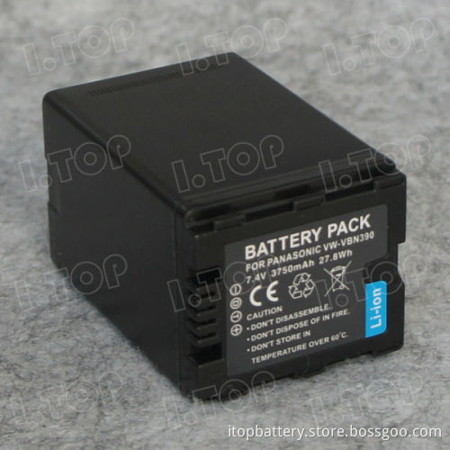 High capacity camera Camcorder battery VW-VBN390 for Panasonic